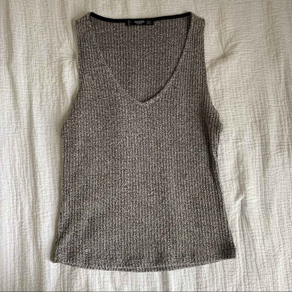 Mango Knit V-Neck Tank